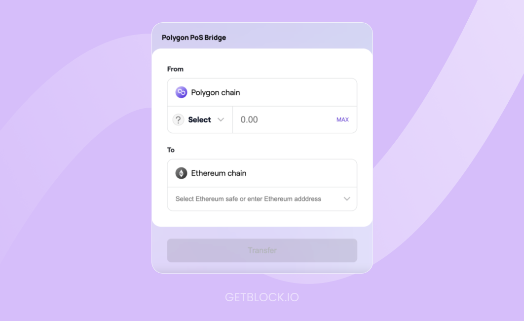 Polygon-to-Ethereum bridge interface