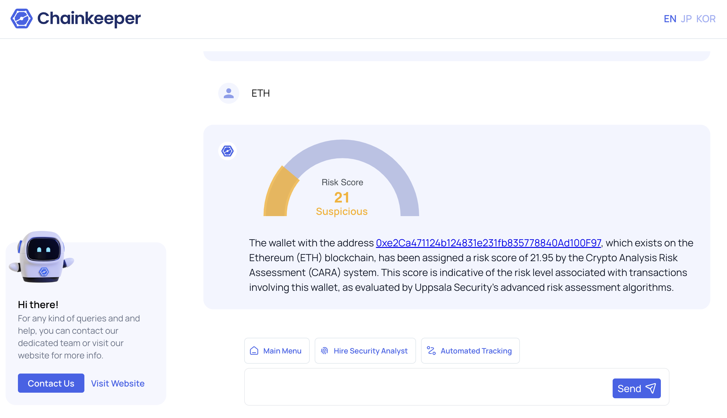 ETH_Wallet_Chainkeeper_Risk_Score